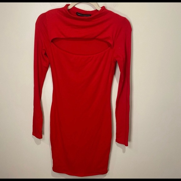 New! Naked Wardrobe Cutout Mini Dress - Picture 3 of 5